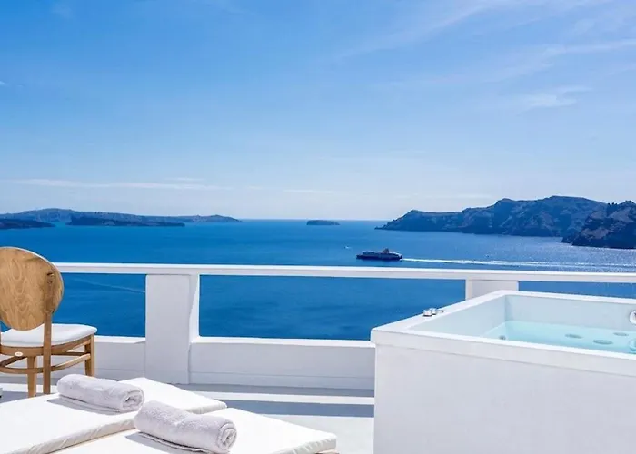 Luxury Santorini Pure Bliss Outdoor Plunge Pool Calderaview Vila *
