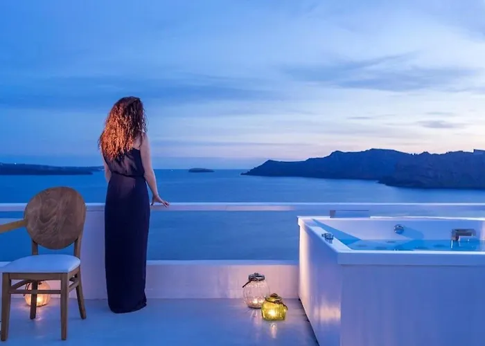 Luxury Santorini Pure Bliss Outdoor Plunge Pool Calderaview Tholos (Santorini)